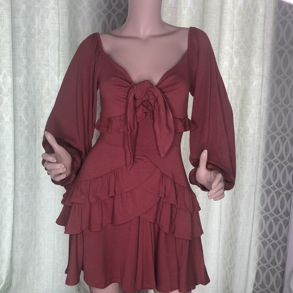 Tie Front Dress - Picture 10 of 12